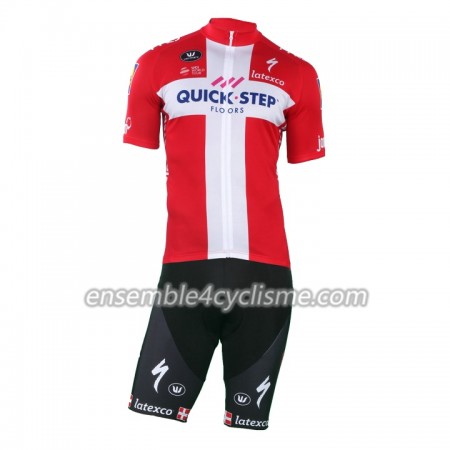 Tenue Maillot + Cuissard à Bretelles 2018-2019 Quick-Step Floors Championnats de Danemark